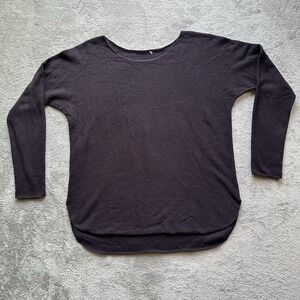Vince 100% Cashmere Sweater M Purple Luxe Soft Knit Minimalist Preppy Quiet‎ Lux